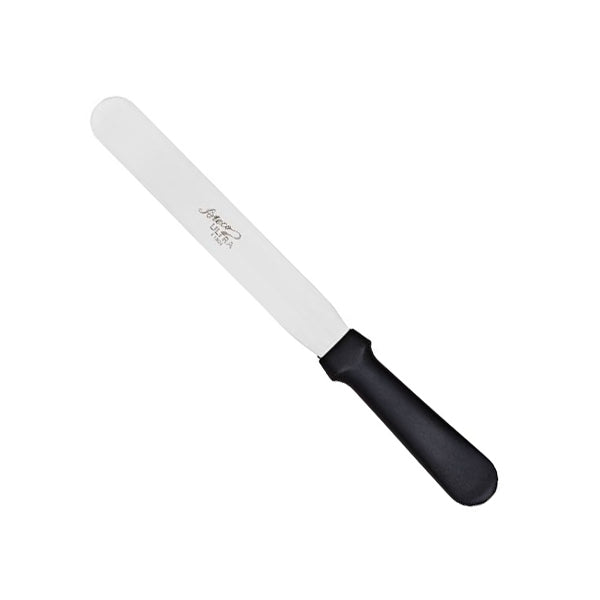 Ateco 1308 Ultra Straight Spatula with 8-Inch Stainless Steel Blade, Plastic Handle, Dishwasher Safe