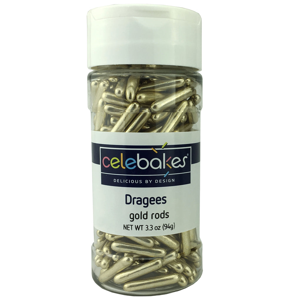 Gold Dragee Rods 3.3 Oz