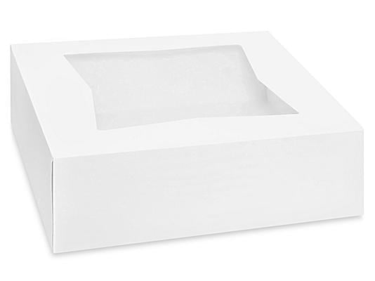 White With Window Pie Box 9″ x 9″ x 2 1/2″
