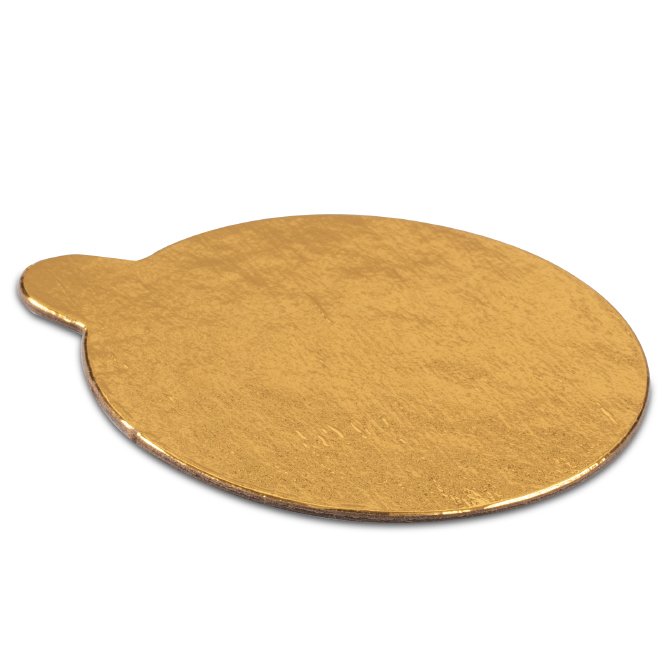 Gold Round Pastry Board 4"