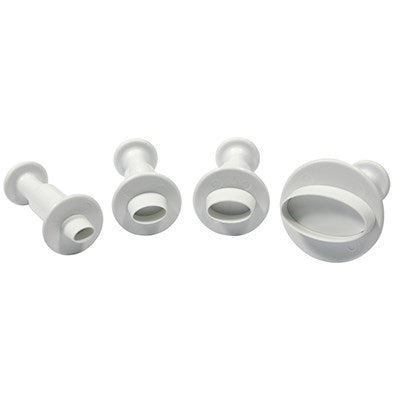 SHAPES PLUGER CUTTERS - OVAL SET OF 4