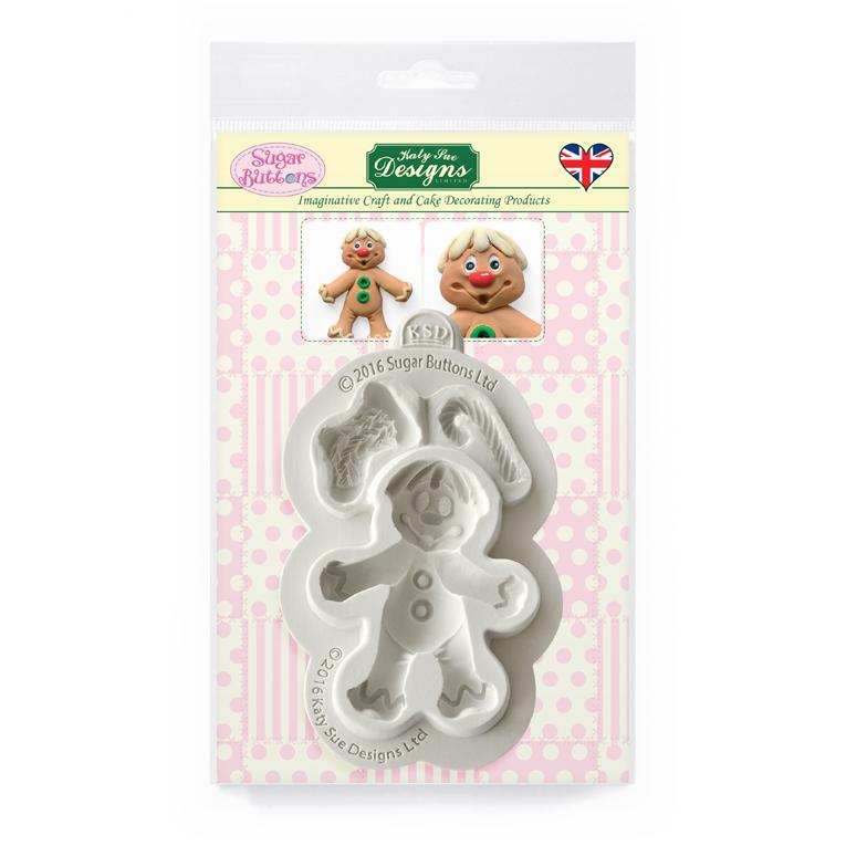 Sugar Buttons Gingerbread Man Silicone Mould