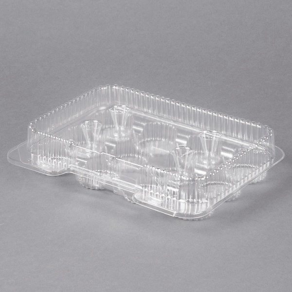 12 Compartment Clear OPS Hinged  Mini Cupcake / Mini Muffin Container, unit
