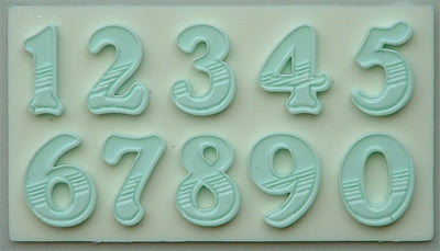 Numbers Gradient Fill 18mm Mould by Alphabet Moulds