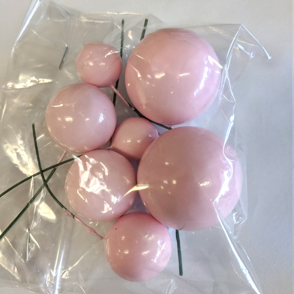 Pink Colored Balls for Cake Decoration