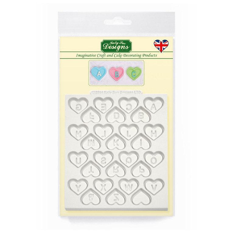Heart Alphabet Silicone Mould