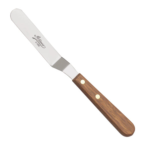 Small Offset Spatula, Wood Handle 4-1/2in