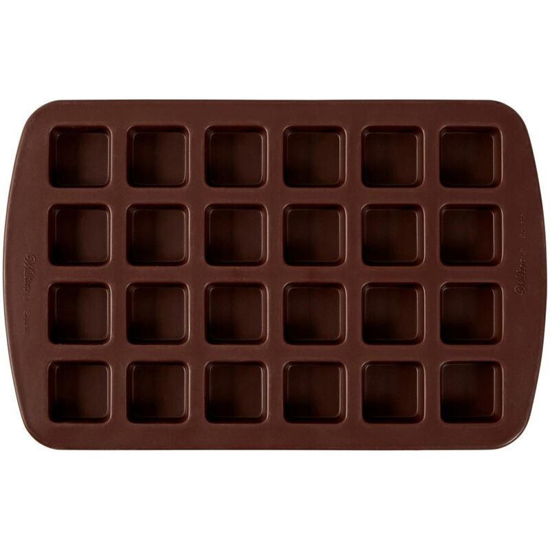 Bite-Size Brownie Squares Silicone Mold, 24-Cavity