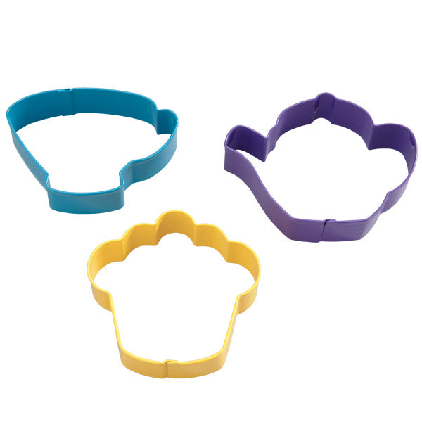 Tea Party Colored Metal Cutter Set