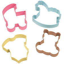 4-Piece Baby Theme Cookie Cutter Set
