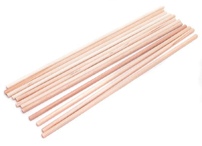 WOODEN DOWELS 1/4in PKG OF 12