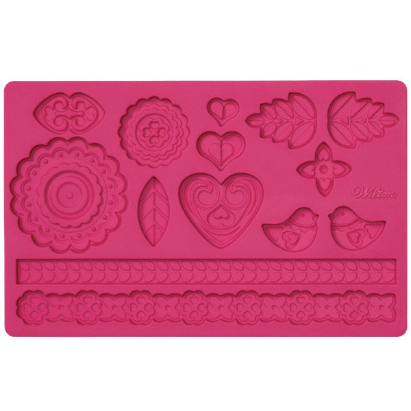 Folk Fondant and Gum Paste Mold