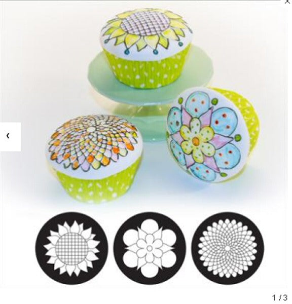 Whimsy Blooms Cookie/Cupcake Texture Tops
