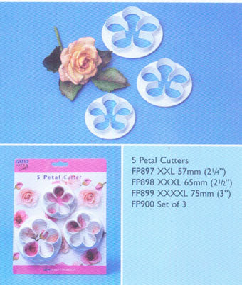 PME 5-PETAL CUTTER SET OF 3 LARGE