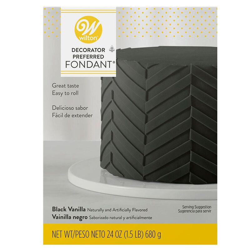 Wilton Black Fondant 24 Oz