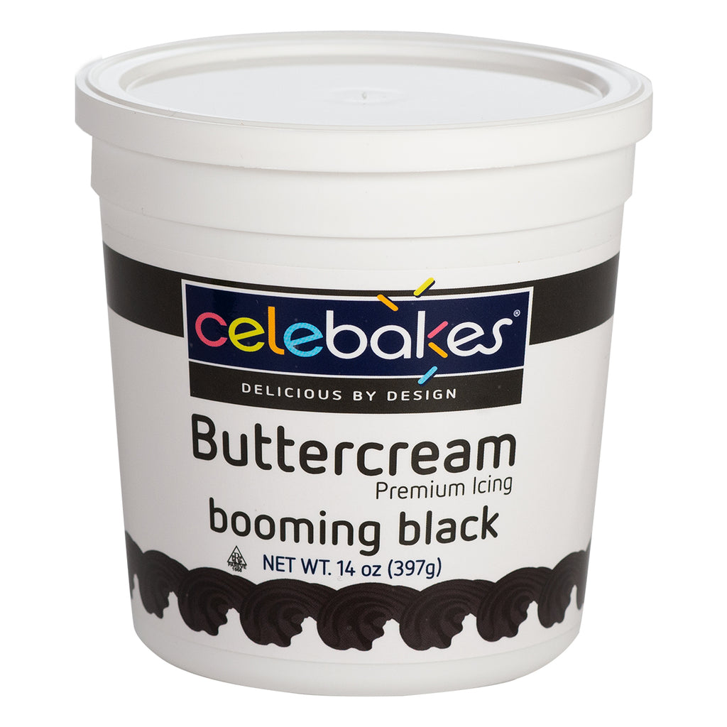 Booming Black Buttercream Icing 14 Oz