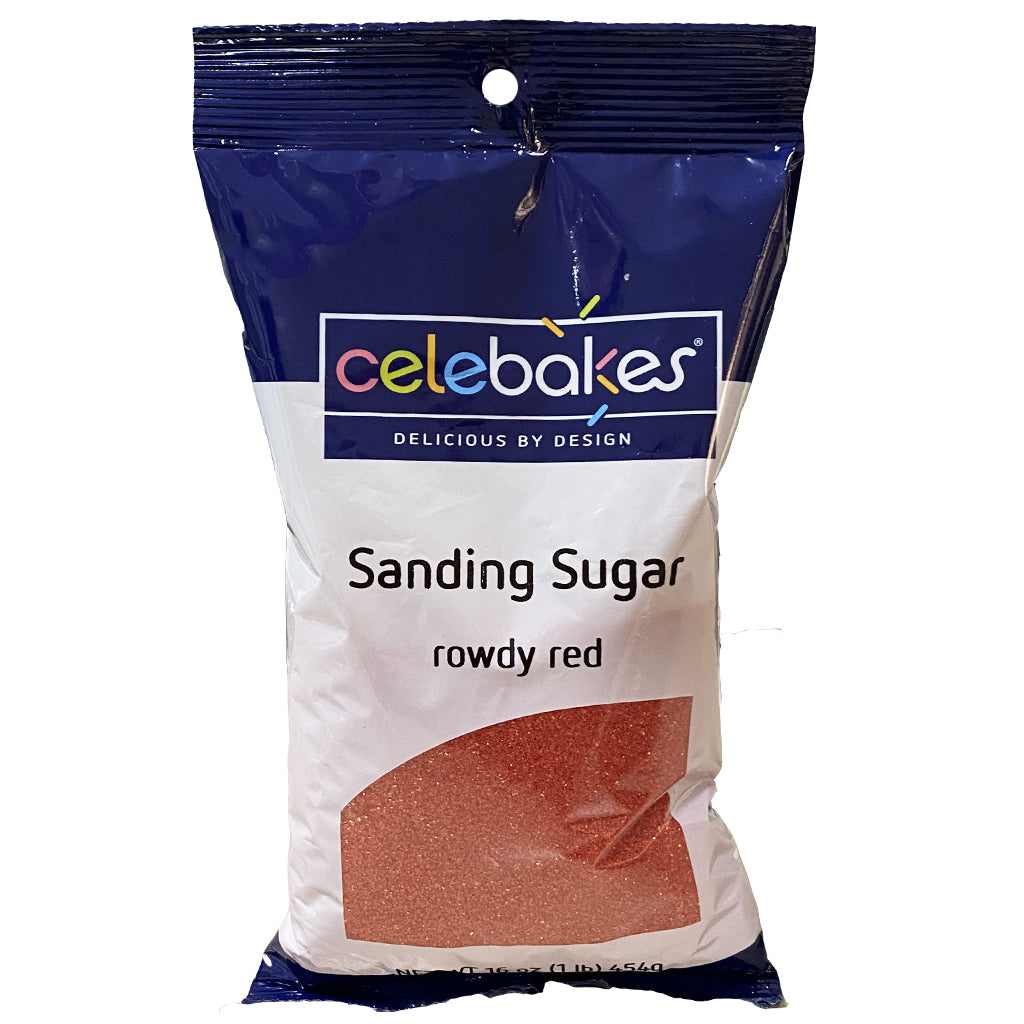 Celebakes Red Sanding Sugar, 16 oz