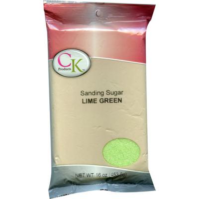 Sanding Sugar Lime Green 16 Oz
