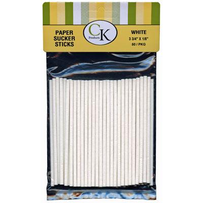 Paper Sucker Sticks 3 3/4 x 1/8"