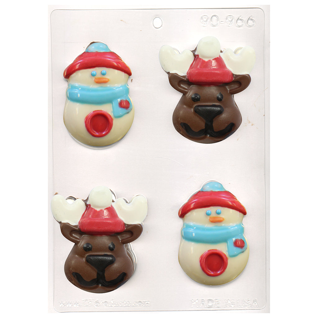 REINDEER AND SNOWMAN MOLD