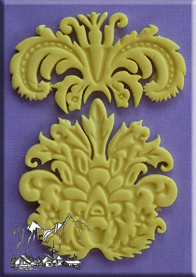 Design Element 4 Silicone Molds by Alphabet Moulds