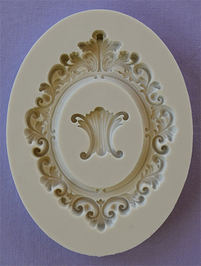 Oval Baroque Frame Molds by Alphabet Moulds