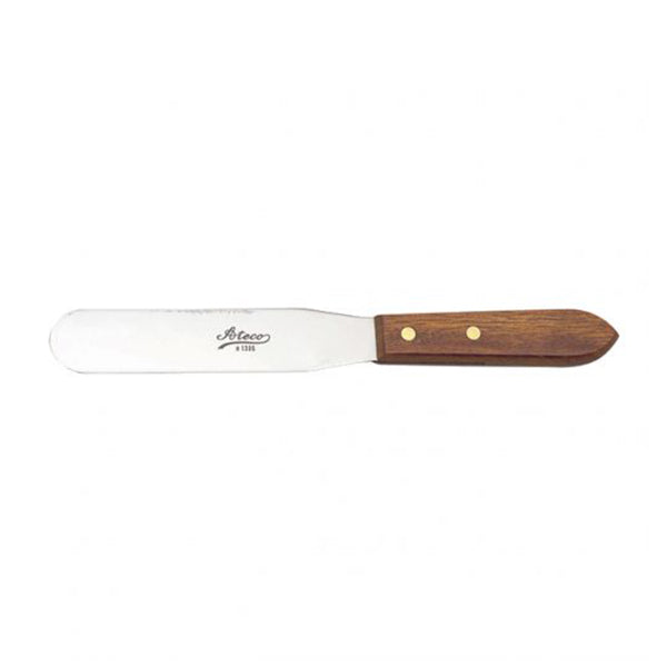 Ateco 1387 7 5/8 Blade Offset Baking / Icing Spatula with Wood Handle