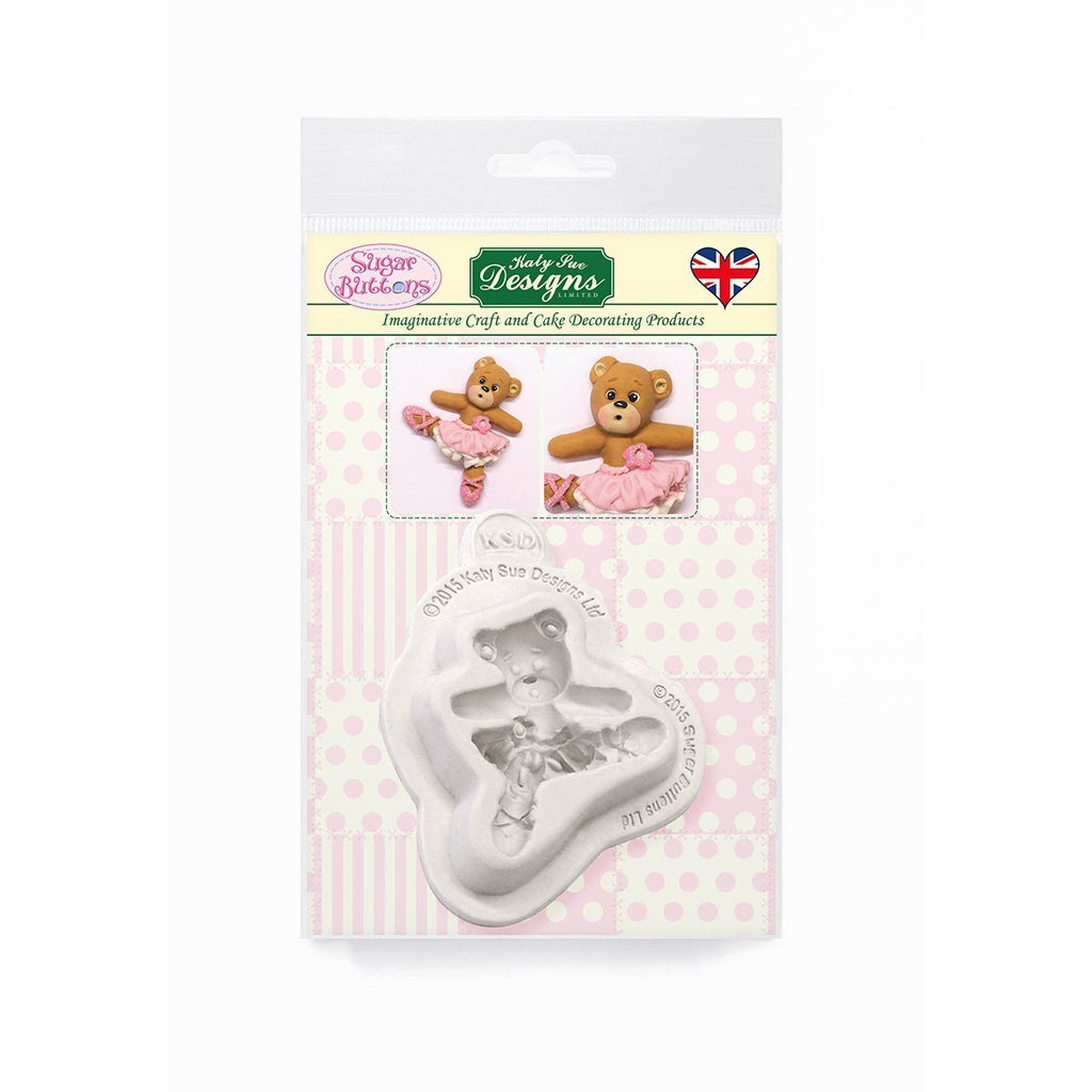 Sugar Buttons Ballerina Teddy Silicone Mould