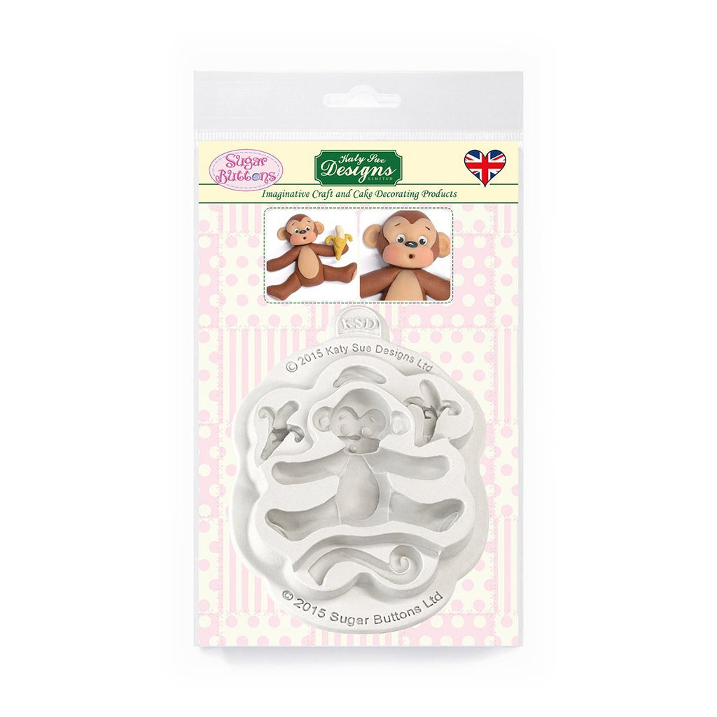 Sugar Buttons Monkey Silicone Mould