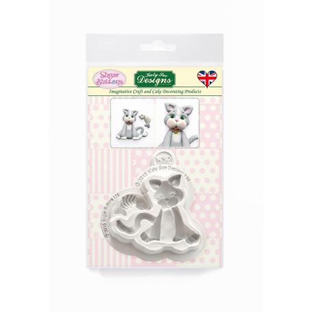 Sugar Buttons Cat Silicone Mould