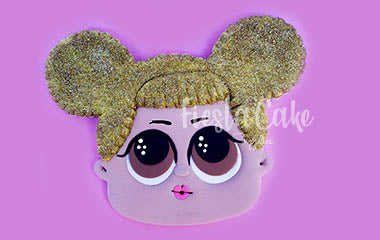 D-189 L Doll Head N2 (glitter)