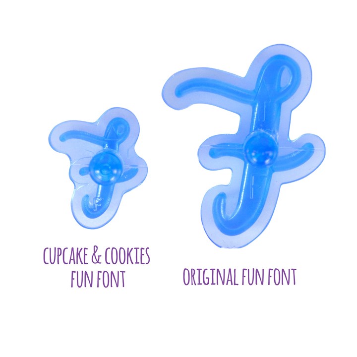 PME Fun Fonts - Cupcakes/Cookie