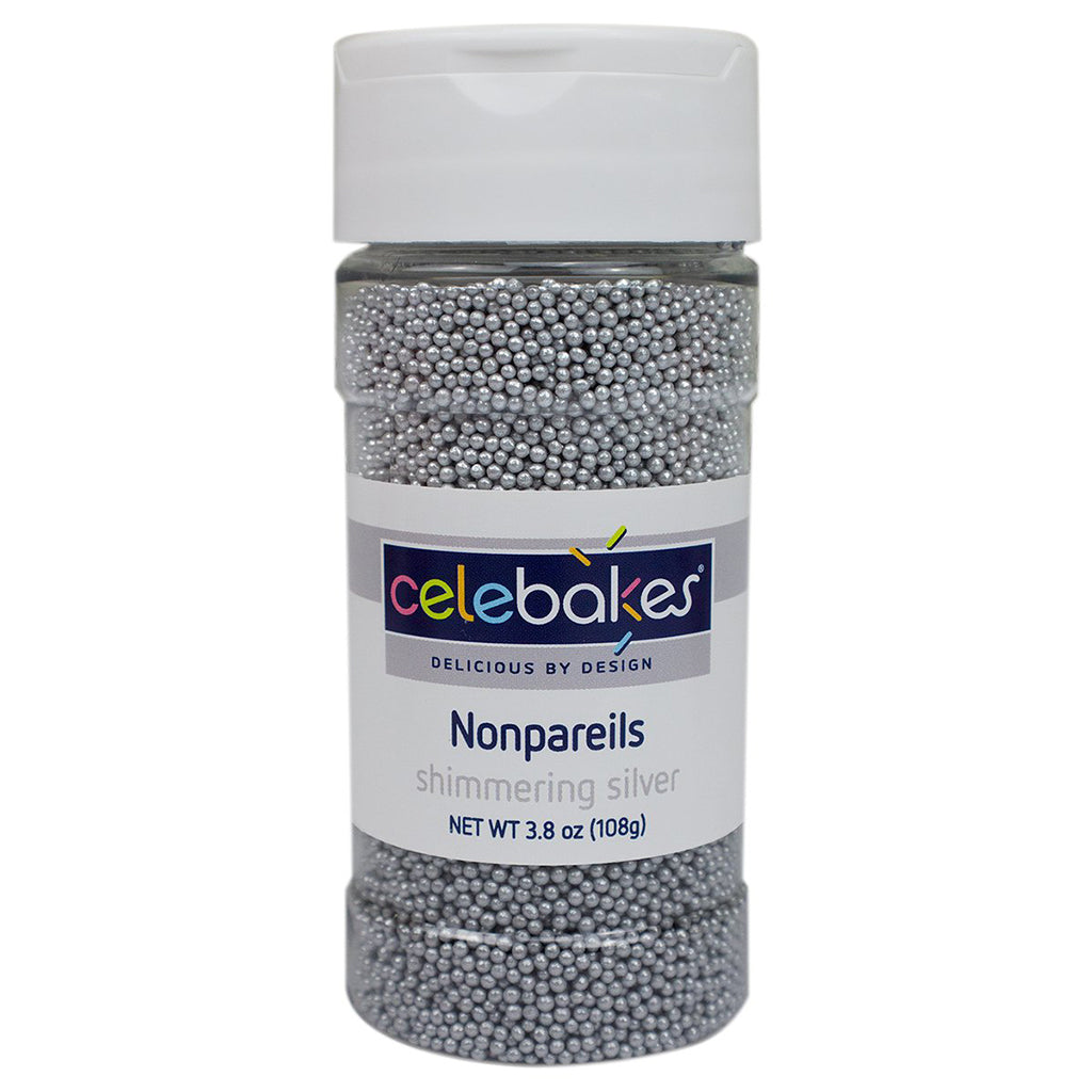 Silver Nonpareils 3.8 Oz