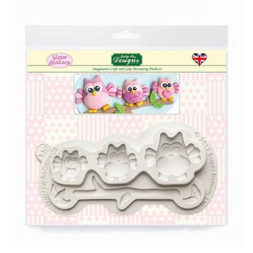 Sugar Buttons Owls Silicone Mould