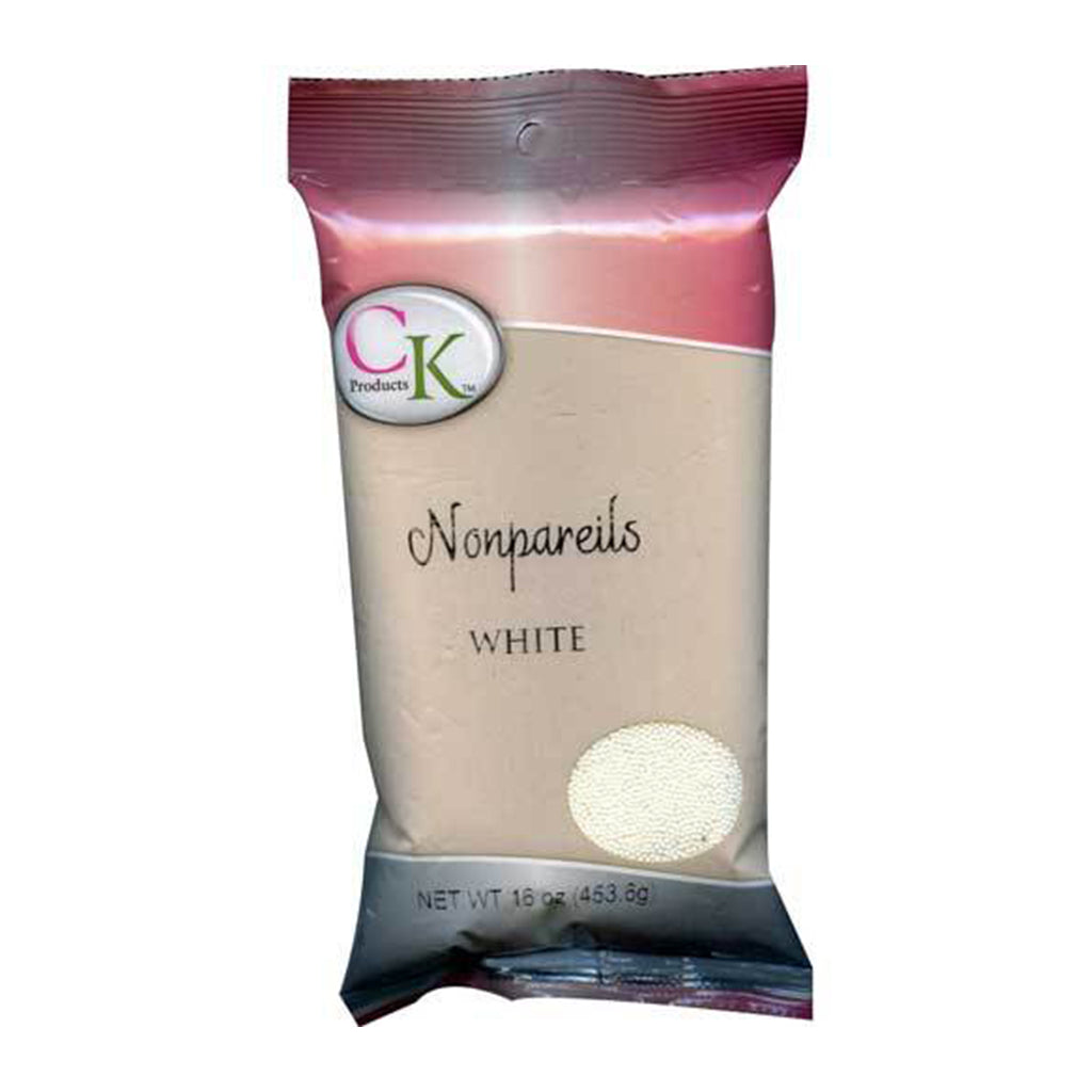 White Nonpareils 16 Oz