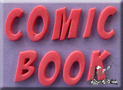 Comic Book Font Letters Silicone Molds