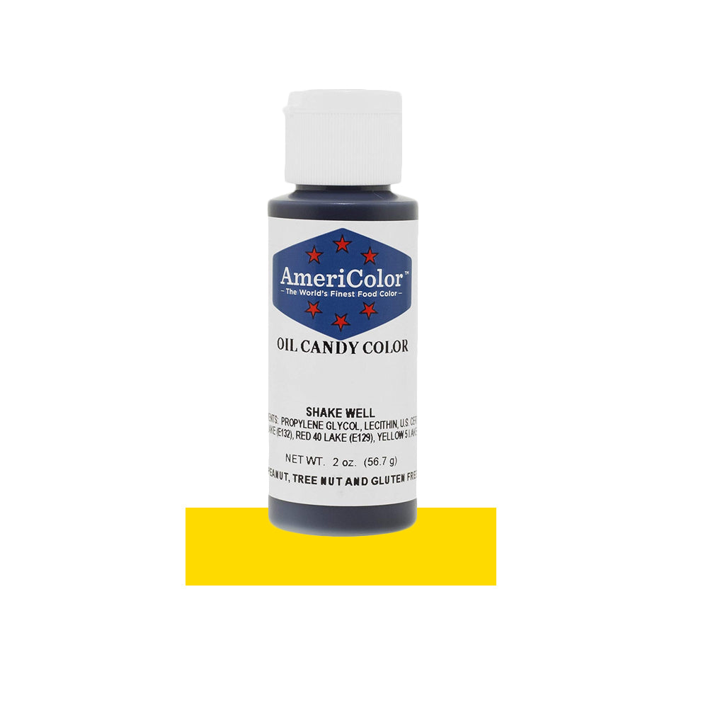 Americolor Yellow Oil Candy Color 2 Oz – FiestaCake Supplies
