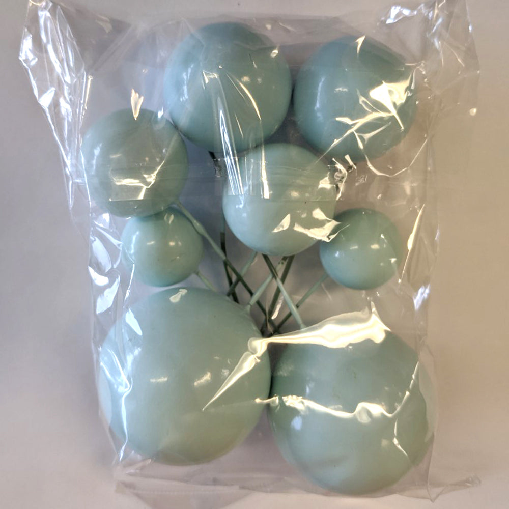 Blue Colored Balls for Cake Decoration