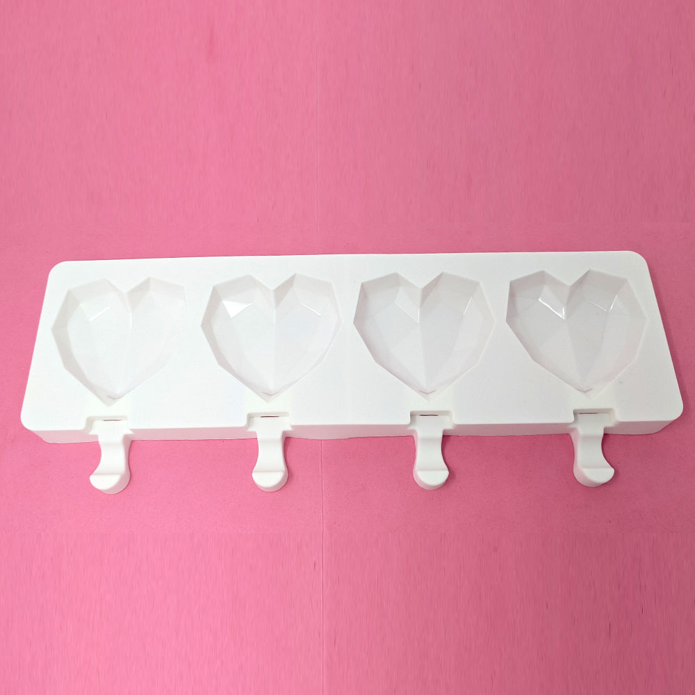 Diamond Hearts Silicone mold by 4