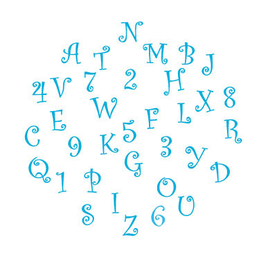 FMM FUNKY CAPITAL LETTER & NUMBER TAPPIT
