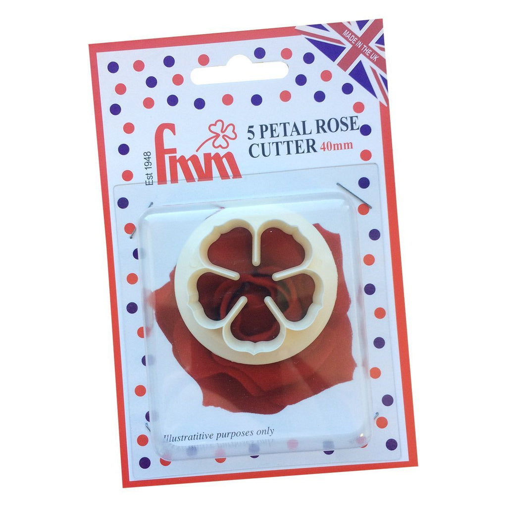 FMM 5 Petal Rose 40mm Cutter