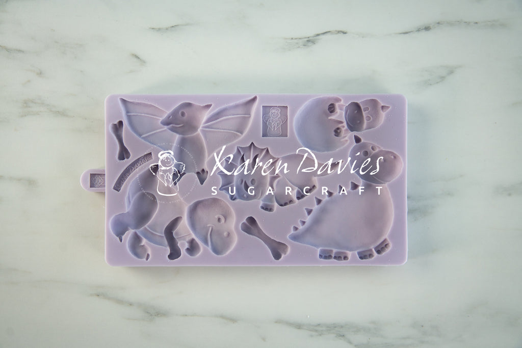 World of Confectioners - Karen Davies Siliconen Mould - Large Sequins  Border - Karen Davies - Silicone molds for modeling - Silicon forms, Pastry  necessities