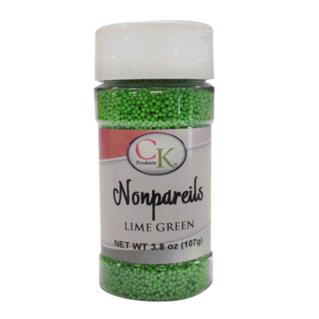 Lime Green Nonpareils 3.8 Oz