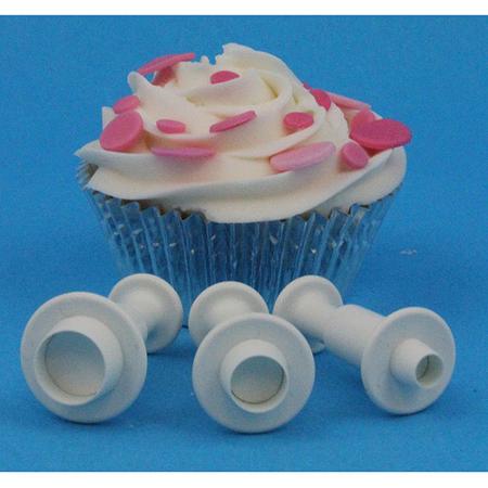 Plunger Cutter Set 3 Pieces-Miniature Round