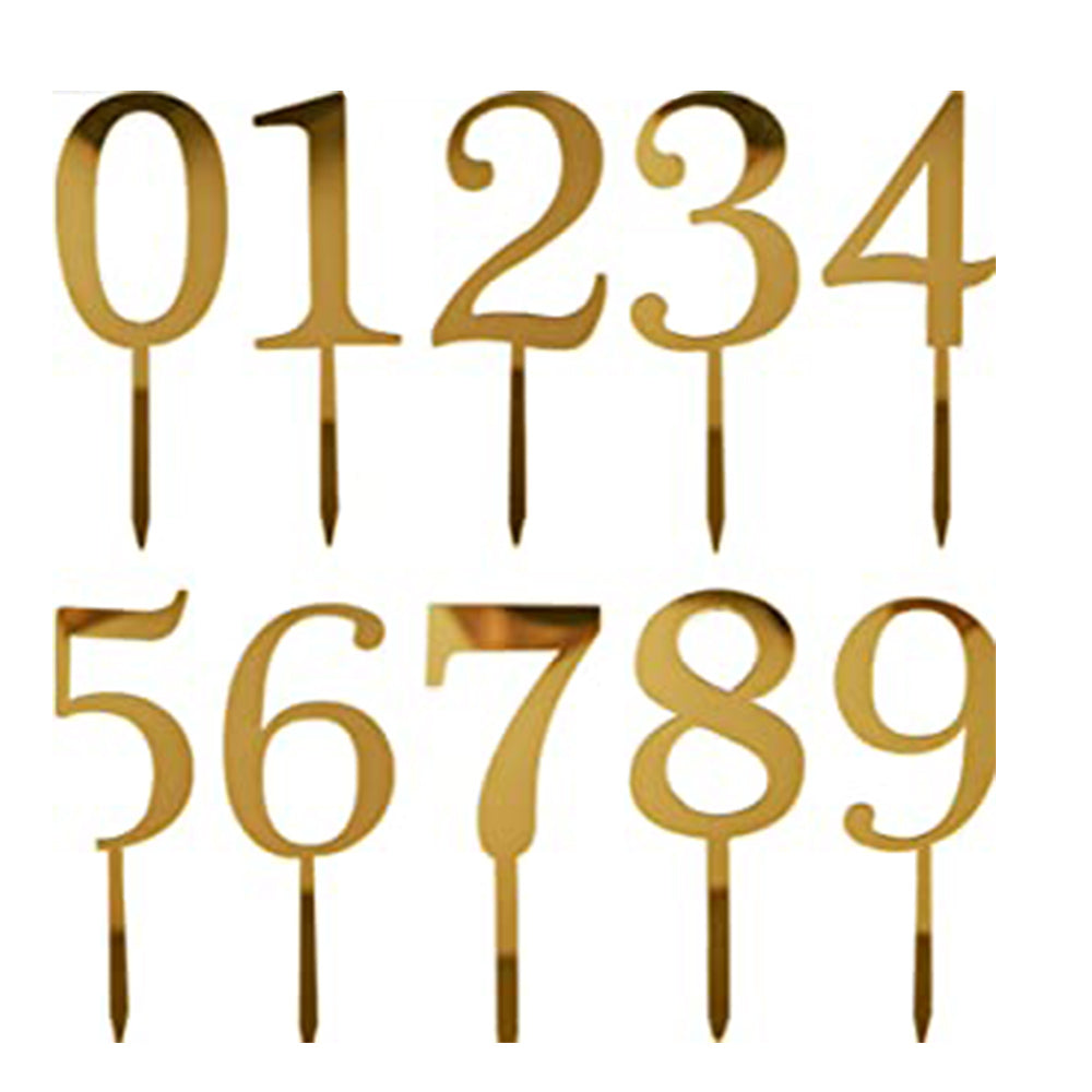 Acrylic Numbers Toppers