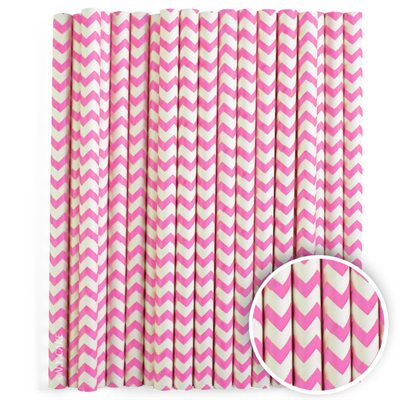 Chevron Pink Cake Pop Sticks (6 Inch)