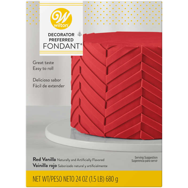 Wilton Red Fondant 24 Oz